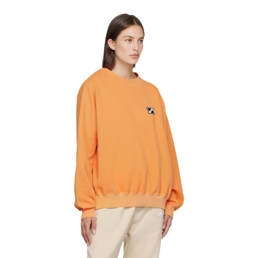 We11done Logo Pullover Comfortable Breathable Sweatshirt Unisex sweatshirt Orange WD-TS1-21-512-U-NO