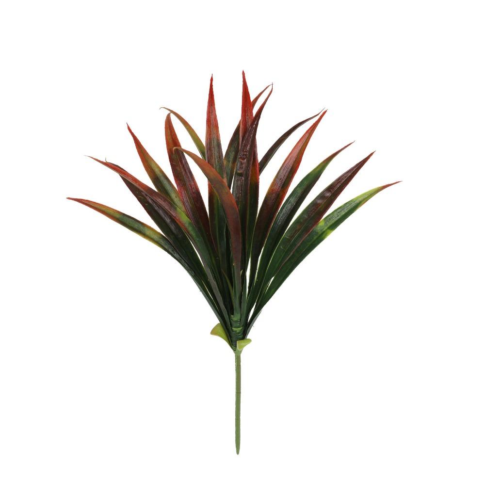 

42cm Artificial Orchid Leaves DIY Fake Spider Plant Landscaping Faux Plants Garden Decor красный