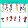 Sonic The Hedgehog Figures Pvc Collectible Ornaments For Kids And Fans