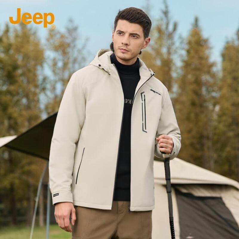 

JEEP Men s Hooded Windproof Softshell Jacket XL