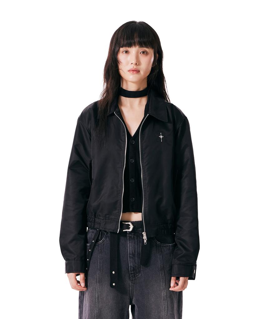 Iugamakaras Nylon Bomber Jacket (Black)