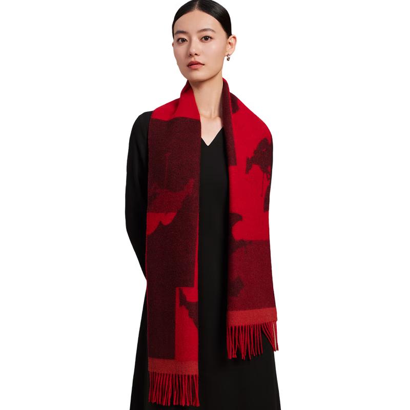 

Shanghai Story 100% Wool Unisex Winter Scarf 180x30cm (with fringe)