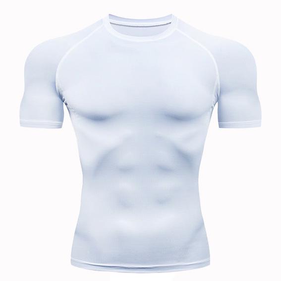 2025 Men's Quick-Dry Running T-Shirt: Breathable, Sweat-Wicking, Tight-Fit Gym Base Layer