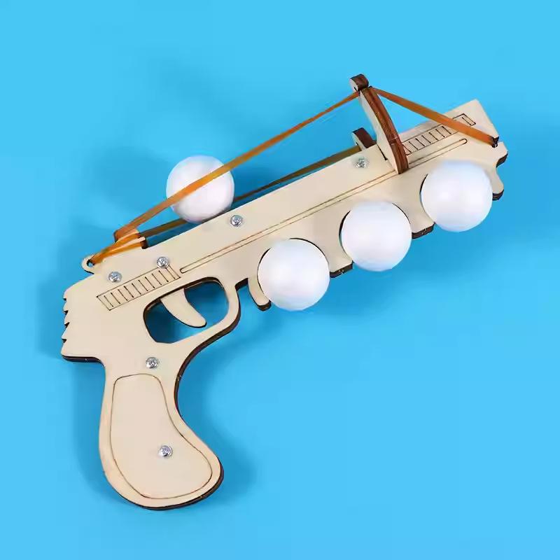 STEAM Science Experiment Handmade Rubber Band Gun Teaching Aid