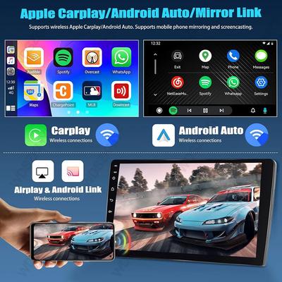 Android 13 Universal 7"/9"/10" 2Din Car Radio Automotive Multimedia Player Wireless Android Auto Carplay Car Stereo Receiver BT