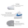 New Nike Court Borough Low 2 'White Blue Green' GS BQ5448-123