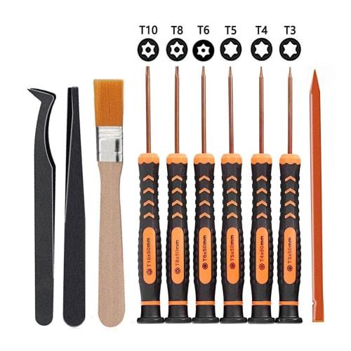 Yamachi Torx Screwdriver Set (T3, T4, T5, T6, T8, T10), Hex Hex Lobe, Magnetized, Precision Phillips Screwdriver, Dyson Vacuum Cleaner Screwdriver, T8