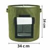 2mm Thick Felt Potato Grow Bag 8 Gallon 34x34cm Non woven Lining Green