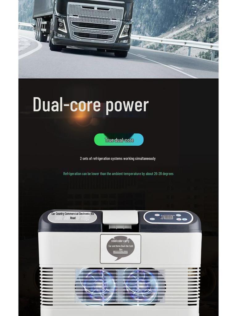 15L Mini Car Refrigerator for Drinks, Medicines, Cosmetics, and More – Dual-Use for Home and Outdoor Refrigeration.