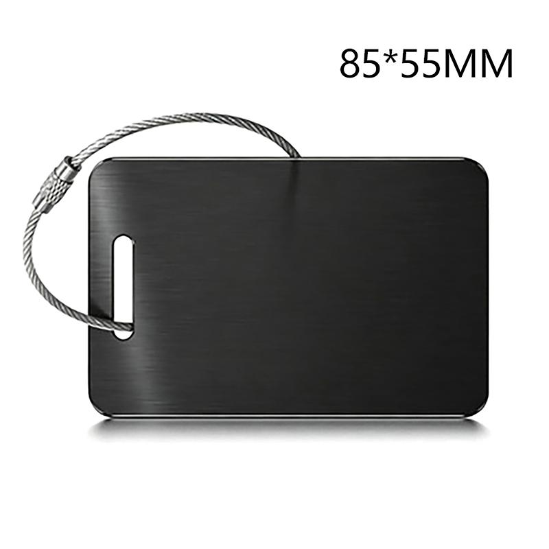 Stainless Steel Tag Keychain Lightweight Durable 1Pcs with Steel Wire Loops Luggage Keyring for Hiking Business Trip Use