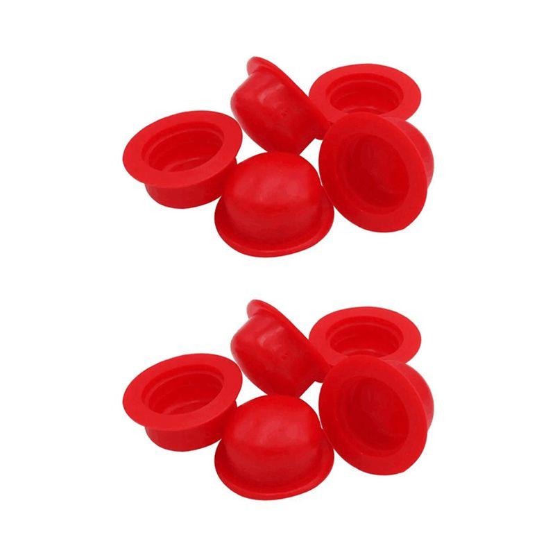 Practical-Dust Rubber Cover Red Protective Cap For Flexible Pipe CO2 Cylinder Pin Valve For Soda Machine Sparkling Water Machine