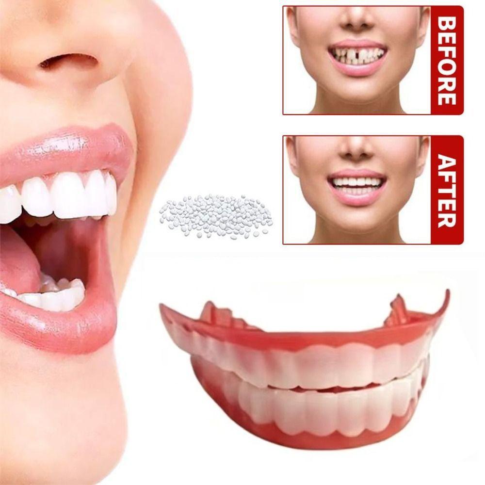 Whitening Temporary Fake Tooth DIY Cosmetic Dental Veneer Oral Care Veneer Dentures Teeth Makeup