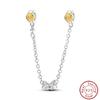 Vendi Charms a Catena con Animali, Piante, Viaggio, Design di Moda, Perline in Argento 925, 3mm, Fai da Te, Creazione di Gioielli Fini