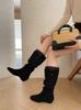New long boots tall new autumn thick heels but knee thin boots