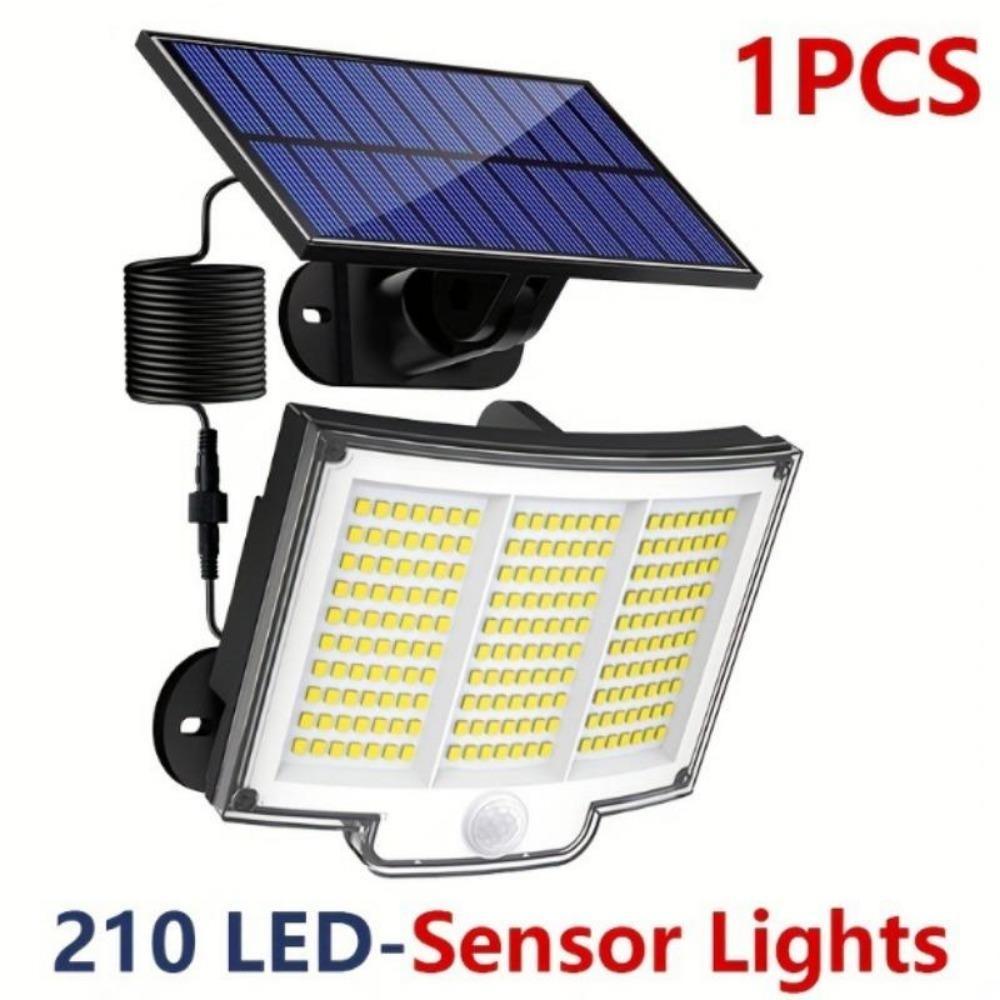 Lumini Solare de Exterior Grădină 228LED Lumini Solare de Securitate de Perete Super Luminoase 3 Moduri Telecomandă Senzor de Mișcare Impermeabil Garaj Terasă