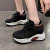 Fashion 8CM 2024 New Women Spring Shoes New Sock Sneakers Platform Wedge Heel Dad Shoes Chunky Sneakers Pumps Breathable Comfy Shoes