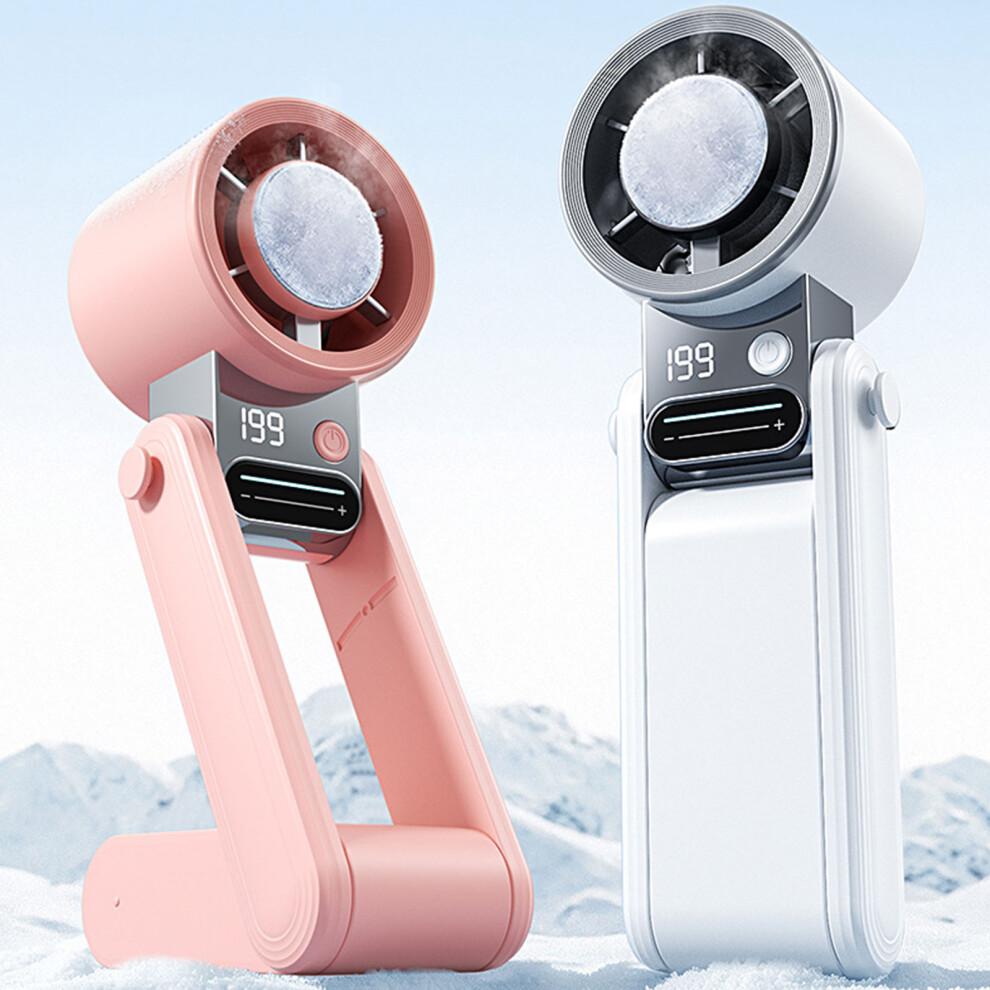 Portable Handheld Fan 199 Speed Mini Cooling Desk Fan Quiet Handheld Fan White
