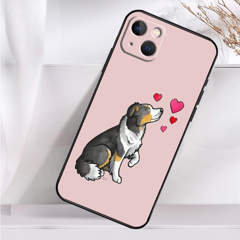Border Collie Dog Shockproof Case For iPhone 17 Pro Max 11 14 15 16 Plus 12 13 Mini 16e 17 Air Phone Cover