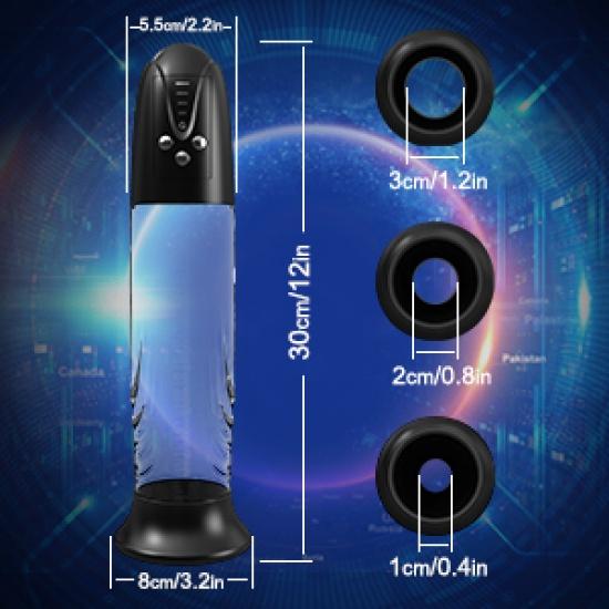 Elektrische Penispumpe Sexspielzeug für Männer Männlicher Masturbator Penis Extender Penis Vakuumpumpe Penisvergrößerung Enhancer Massagegerät