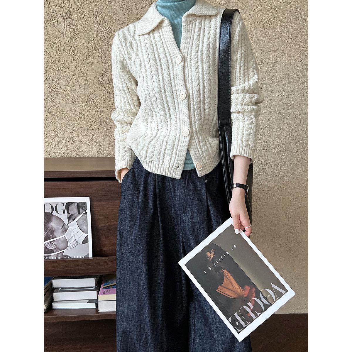 

Luxi High-Grade French Knitted Sweater - Women s Autumn Loose-Fit, Soft, Versatile Coat (Model: SS605) One Size