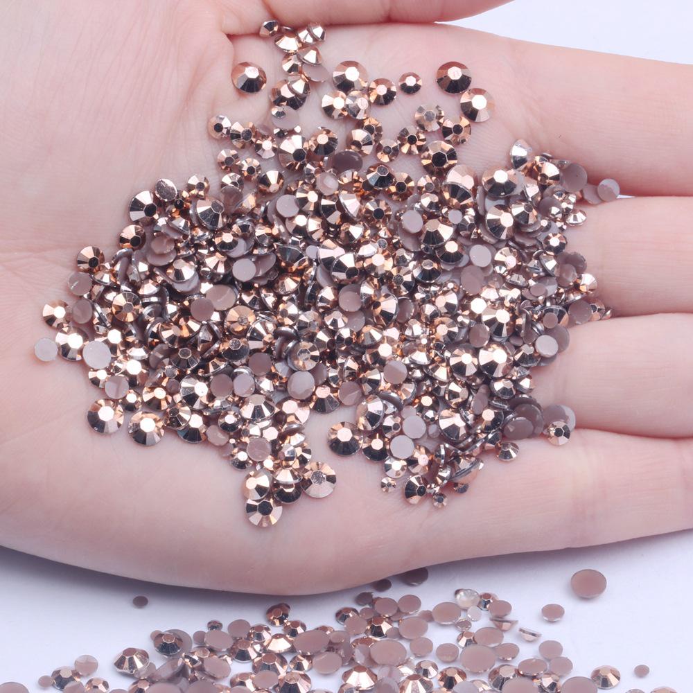 Multi-Color AB Jelly Resin Rhinestones, 2-6mm, 1000 Pcs, Flat Back for Nail Art
