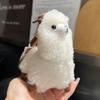 Furry Kawaii Keychain Llama Alpaca Keyring Plush Toy Stuffed Pendant Car Decoration Bag Charm Adorable Real Wool Fur Keychains