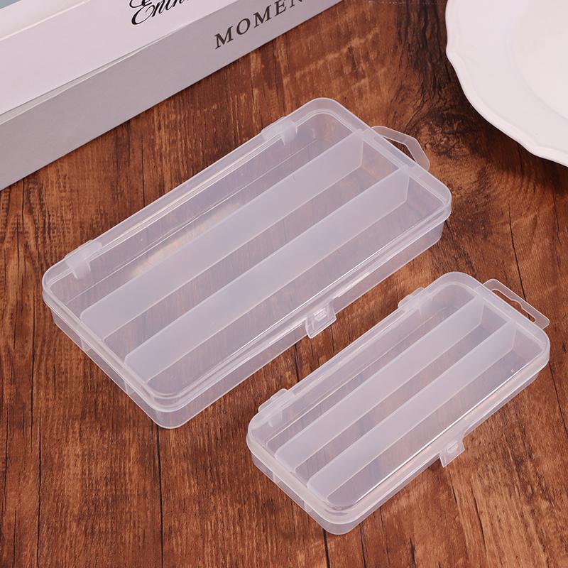 3 Fächer Mini Angelzubehörbox Kunststoff Aufbewahrung 13Cm 17Cm Köder Minnow Bleistiftköder Haken Köderbox Organizer Behälter