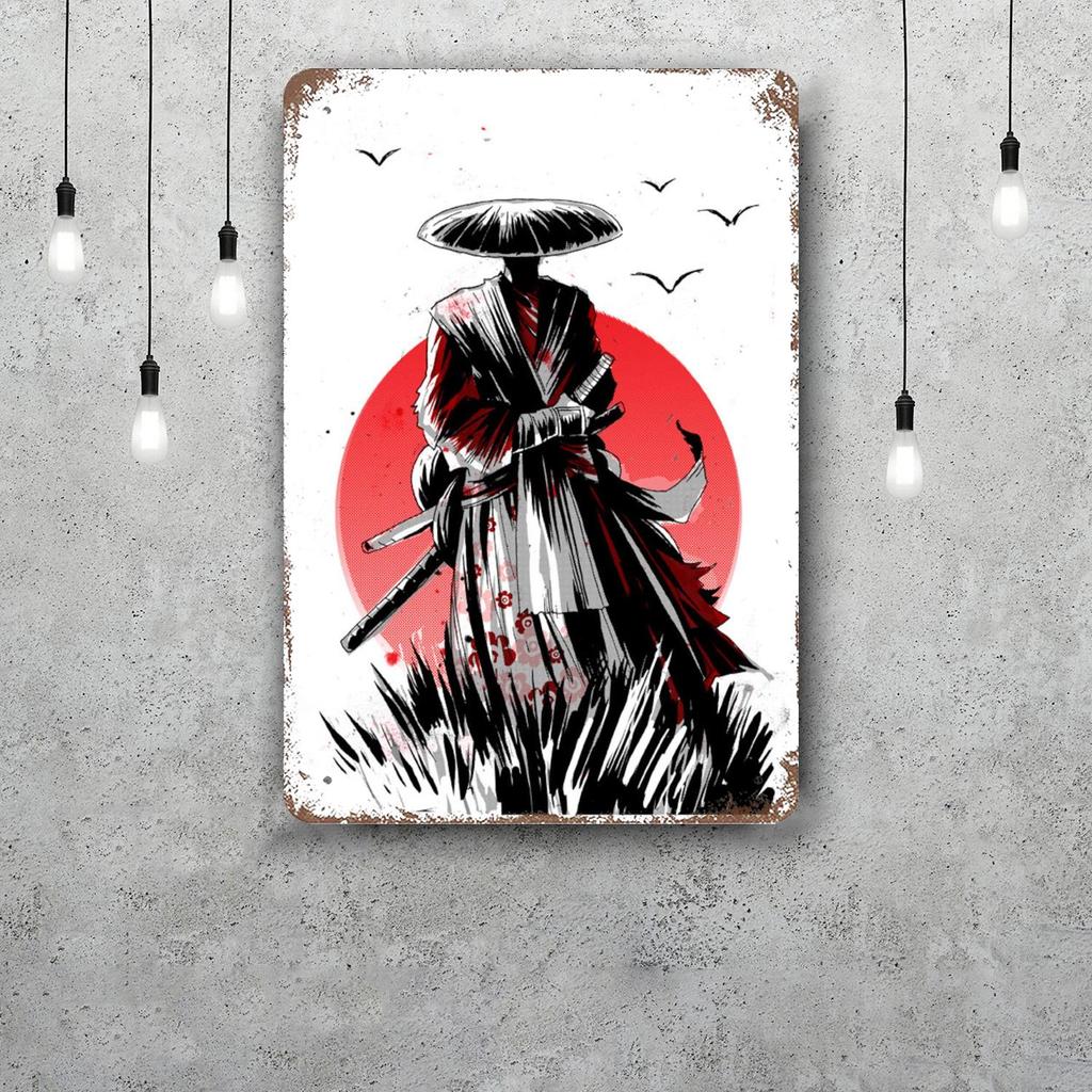 samurai champloo Decor Vintage Metal Signs Tin Signs Captain Poster Decor for Bar Pub Club Man Cave Wall Decoration