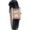 "Fashion Women's Analog Quartz Watch Silver Black Leather Strap Waterproof Antique Style"