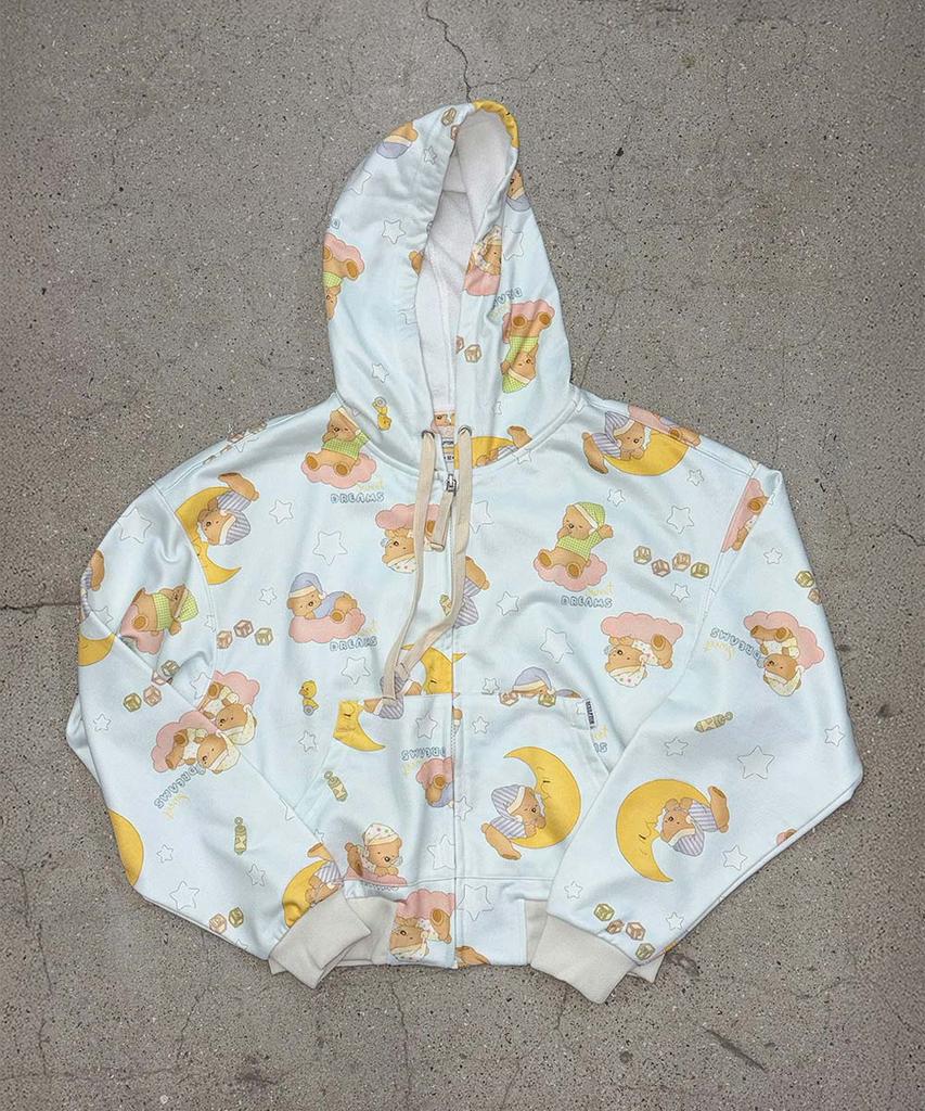 SCULPTOR Sweet Dreams Hooded Zip-Up Baby Blue