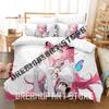 3D Print Elysia Honkai Impact 3rd Bedding Set Single Twin Full Queen King Size Bed Set Adult Bedroom Duvetcover Sets Anime