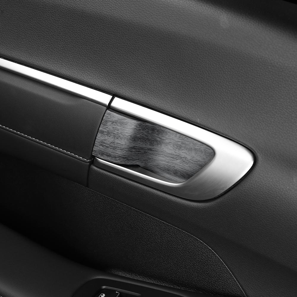 4PCS Car Carbon/Black Interior Door Bowl Trim Strip ABS Material Decoration Accessories For Hyundai Sonata 2021-2026 LHD/RHD