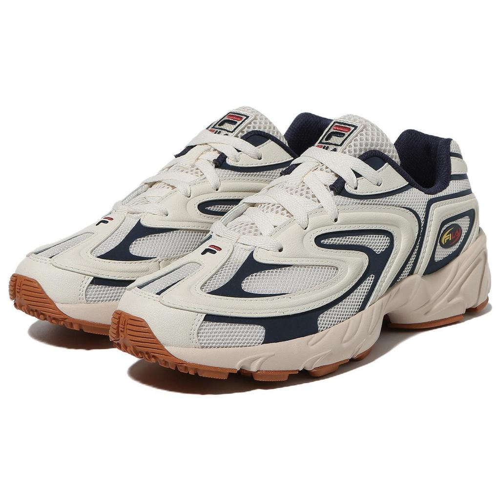 FILA Buzzard 2000 Buzzard 2000 Running Archives Synthetic Leather Low top Sports Casual Shoes Unisex White Blue 1RM02264E_125