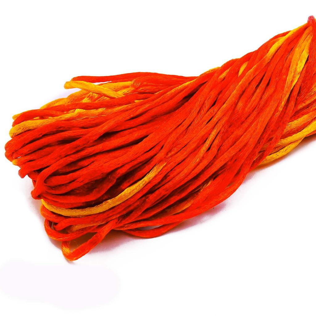 25 Yards Knot Nylon Braided Cord Macrame Beading DIY Rattail String Kumihimo