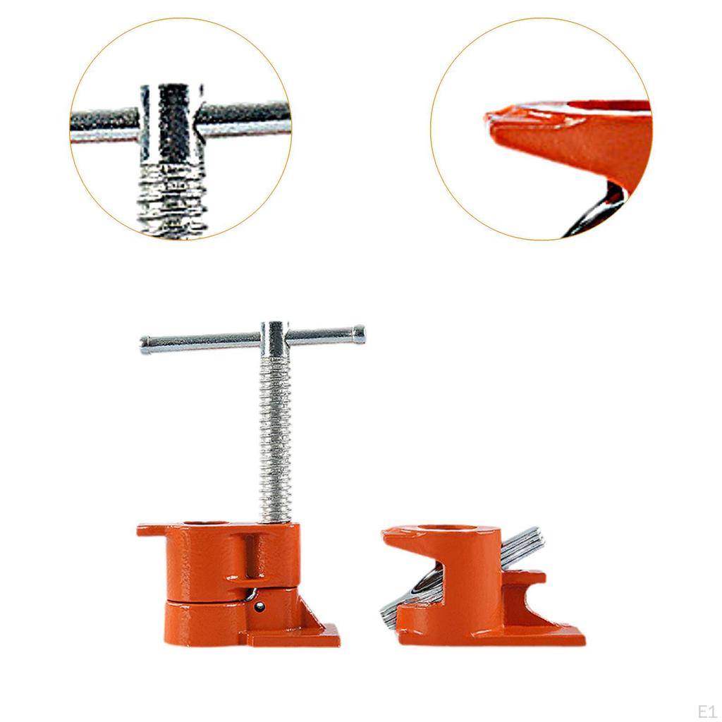 Adjustable Pipe Clamp Set for Wood Gluing with Reliable Metal Tools