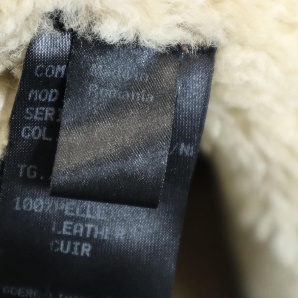 Neil Barrett Made In Romania Leather Coat L Beige Women Used