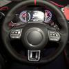 Hand Sewing Car Steering Wheel Cover Wrap Volant Funda Volante For MG ZS HS 2017 2018 2019 2020 MG GS 2016-2020 Car Accessories