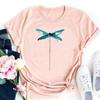 Womens ShortSleeved Round Neck TShirt Dandelion Print Graphic Top Ins Europe And United States Style Casual Clothing