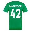 Manchester City FC Mens McGregor 42 Contrast Striped Polyester T-Shirt