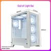 SAMA God of Light Mini White mATX240 Case with Transparent Side Panel