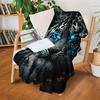 Cool Tiger Theme Flannel Digital Printed Blanket Air Conditioning Blanket Lunch Break Blanket Small Blanket