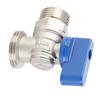 Angle Stop Valve G12 DN15 Male X G34 DN20 Male Thread Brass Quarter Turn Ball Valve