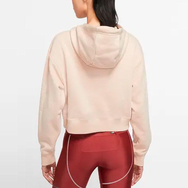 Nike Air Fleece BB Cropped Hoodie Women Tops Pink CJ3083-287