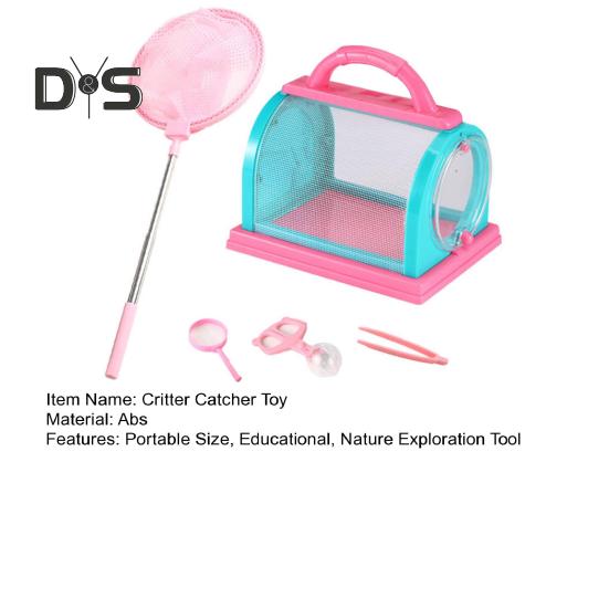 1 set Kit pentru prindere creaturi cu casetă de vizualizare Pensete pentru plasă Lupă Copii în aer liber Explorare a naturii Kit de jucărie pentru observare pentru prinderea animalelor