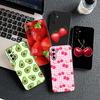 Kirsch Erdbeer Frucht Sommer Avocado Zitrone Hülle für Samsung Galaxy S25 S24 S23 FE Ultra Plus S7 Edge S25+ S23+ A56 5G Hülle