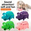 Latex Pig Sound Toy - Filled with Cotton and Latex Prongs - Durable Toy for Teething and Chewing By Dogs