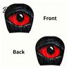 Skin-friendly Car Accessory 2 Pcs Red Demon Eye Headrest Covers Universal Washable Cover Pillow Cases Breathable Decor for Vehicle Interior