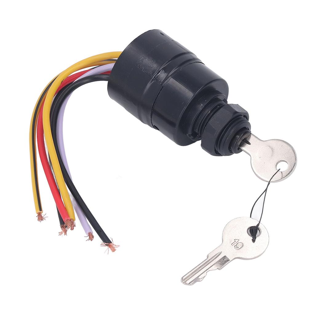 Ignition Key Switch 6 Wire Boat Base Push to Choke Starter for OUTBOARD MOTORS 1994
