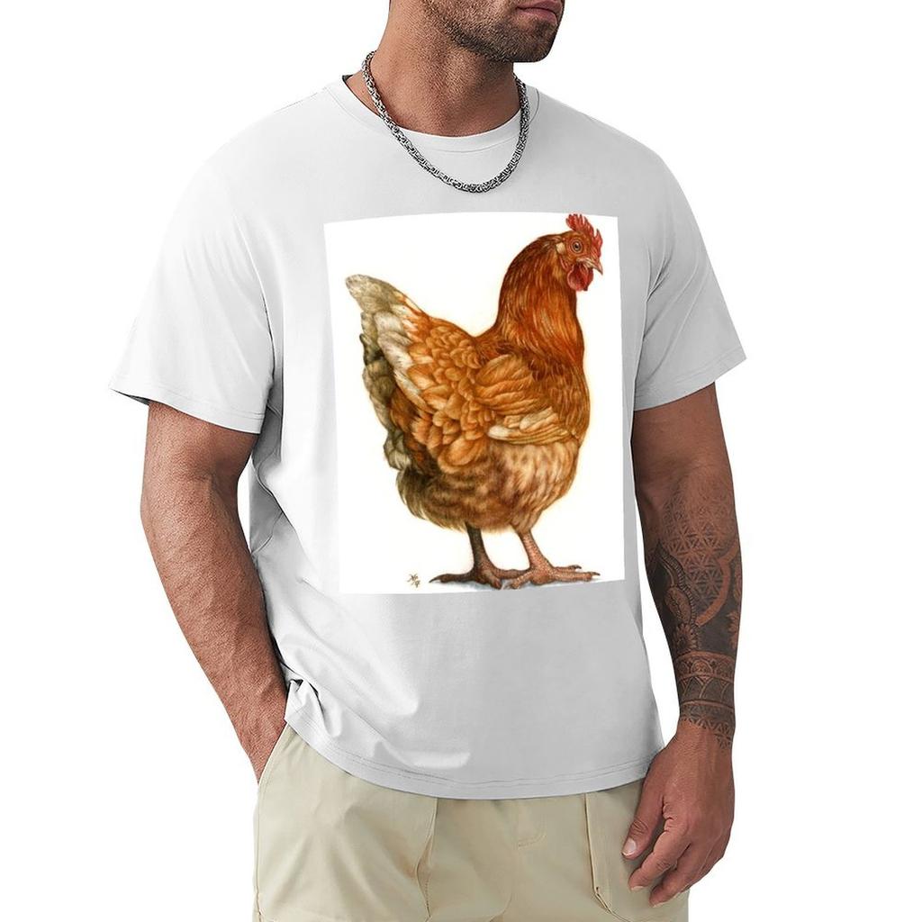 Red Hen Tshirt Large Size Basic Casual Tshirt