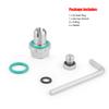 Oversized piggyback olieaftapplug, Zelfborende oliecarterdraad reparatieset van roestvrij staal